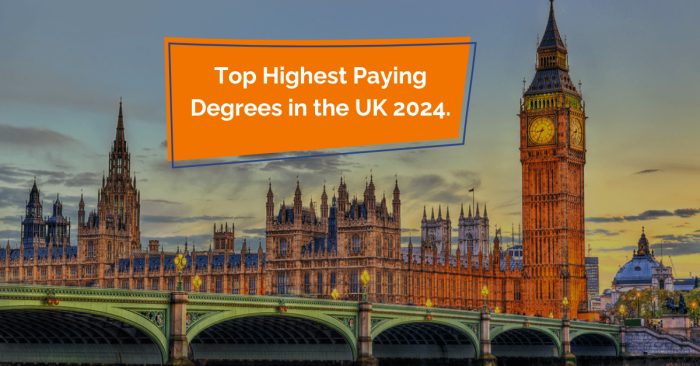 Top Highest Paying Degrees in the UK 2024 Top Highest Paying Degrees in the UK 2024